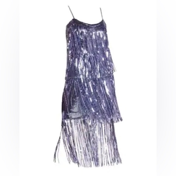NWT Dress The Population Lavender Purple Sequin Fringe Dress NYE - Picture 7 of 10
